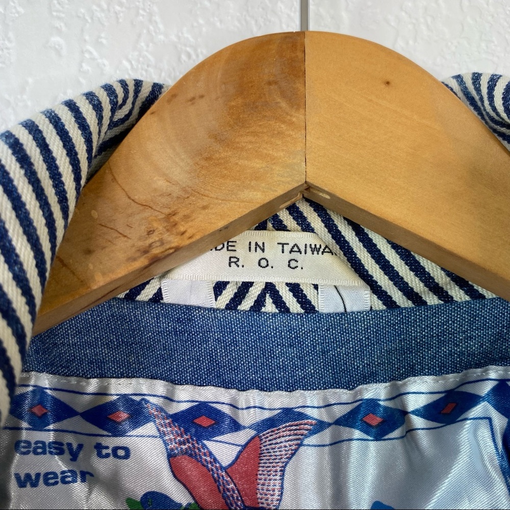 Vintage America Idea Acid Wash Denim Jacket - Picture 5 of 9